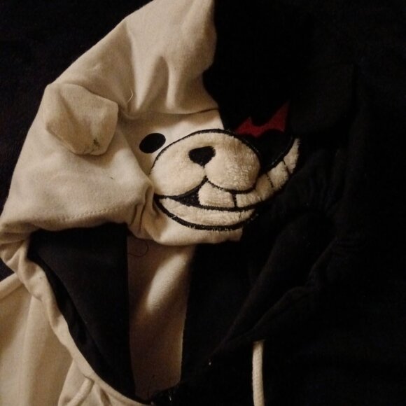Monokuma Anime Cosplay Hoodie Jacket - Picture 1 of 3
